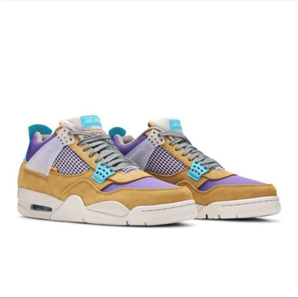 Union LA x Air Jordan 4 Retro  ‘Desert Moss'💜🩵